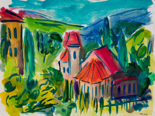 Kunstdruck - Schenna bei Meran