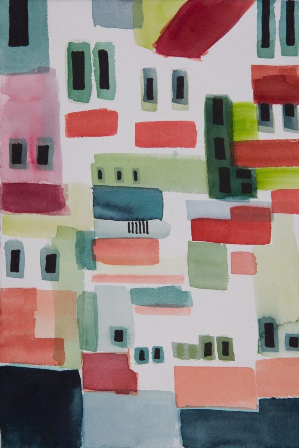 Kunstdruck - andalusisches Dorf