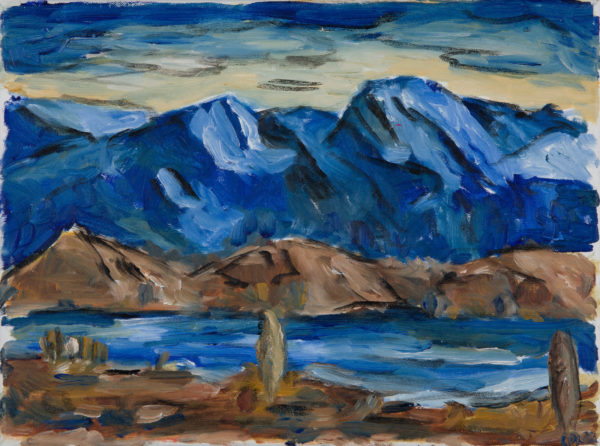 Blick auf den Gardasee - Öl auf Leinwand